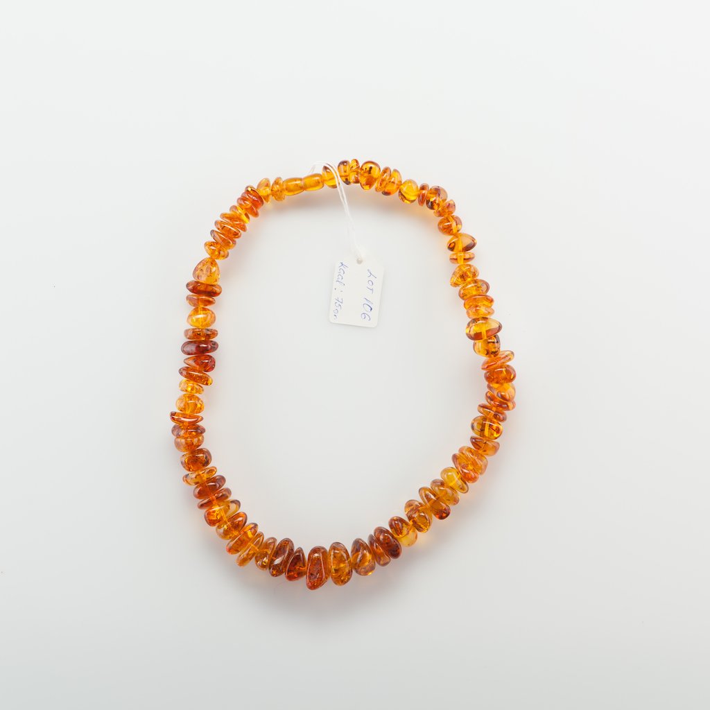 Natural Old Baltic Amber Necklace. — image 3
