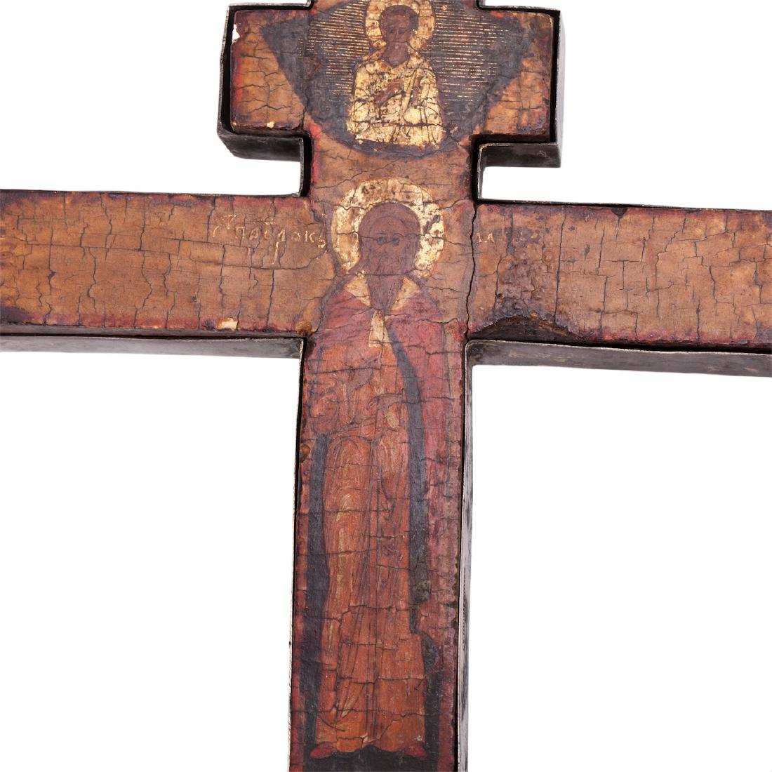 Russian 18th century altar cross by A. Postnikov — image 5