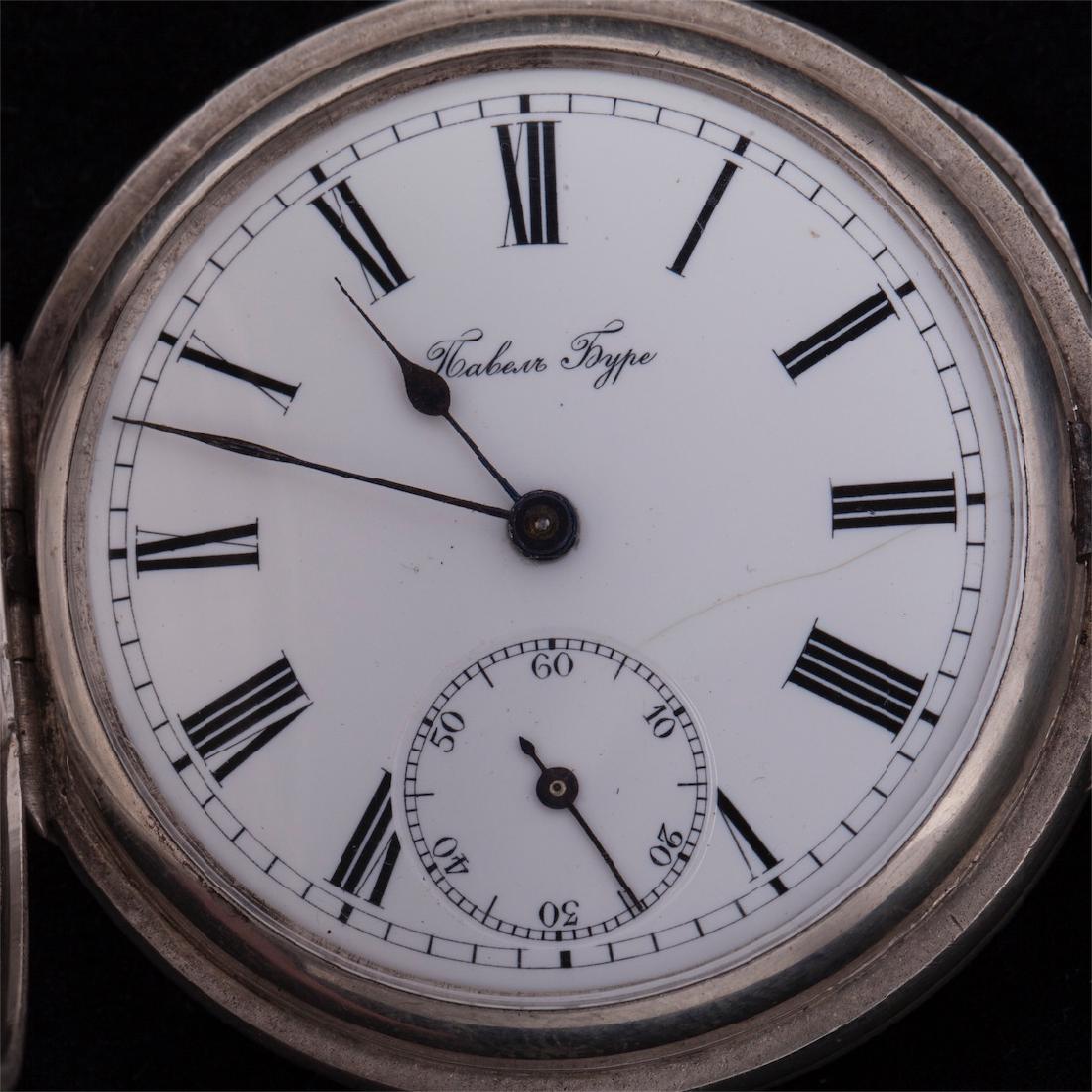 Russian Imperial silver pocket watch Pavel Bure — image 3