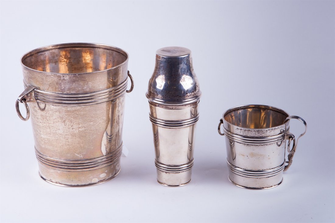 Silver set for barmen. 900 proof. Chile. — image 1