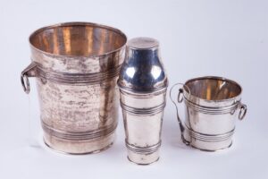 Silver set for barmen. 900 proof. Chile. — image 2