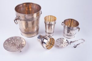 Silver set for barmen. 900 proof. Chile. — image 3