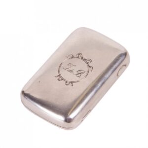 Faberge silver cigarette case with double-head eagle — image 2