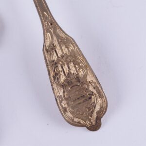 French solid silver tea spoons set. — image 8