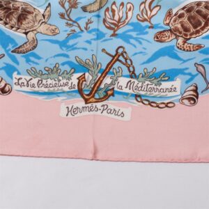 Hermès "La vie précieuse de la méditerranée" silk — image 3