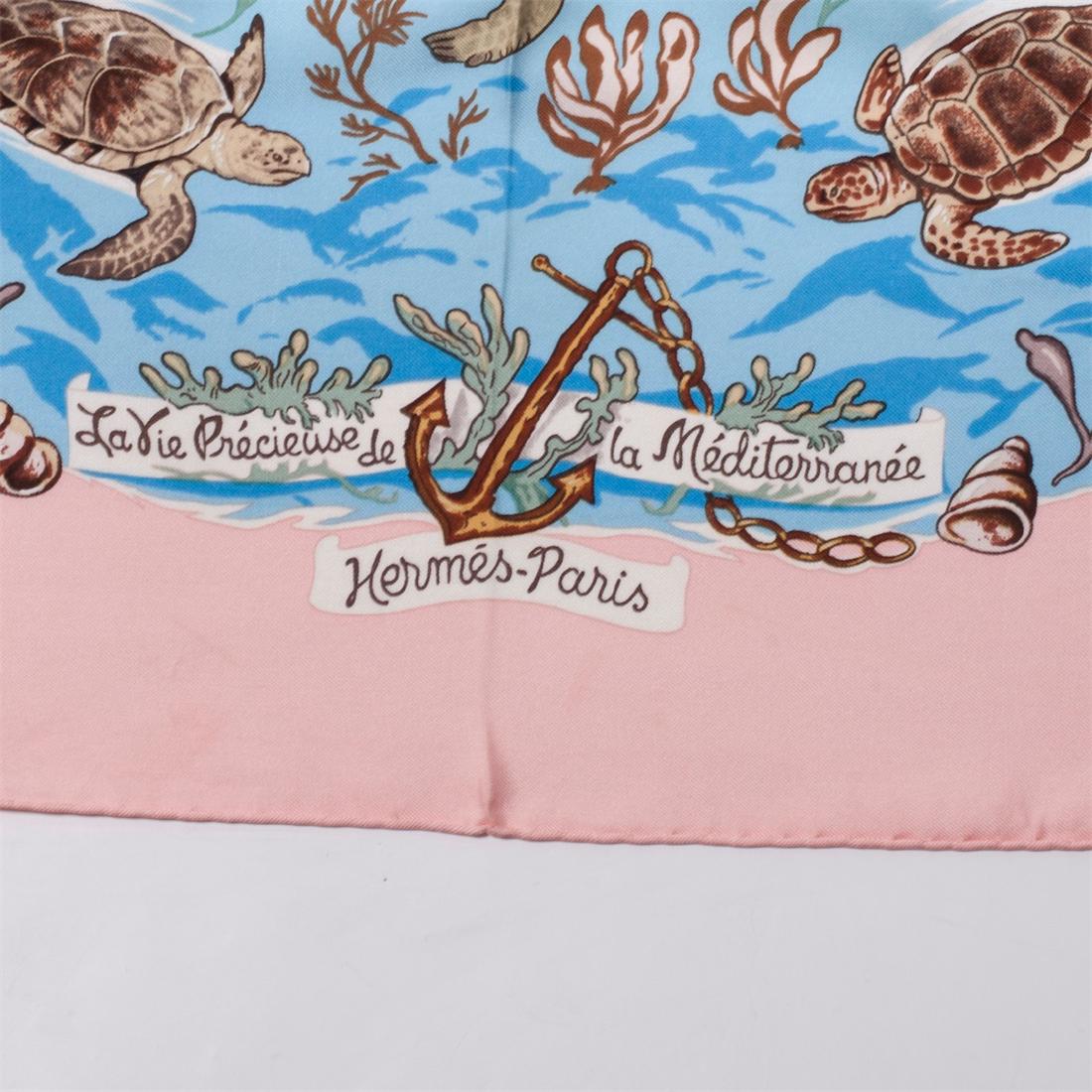 Hermès "La vie précieuse de la méditerranée" silk — image 3