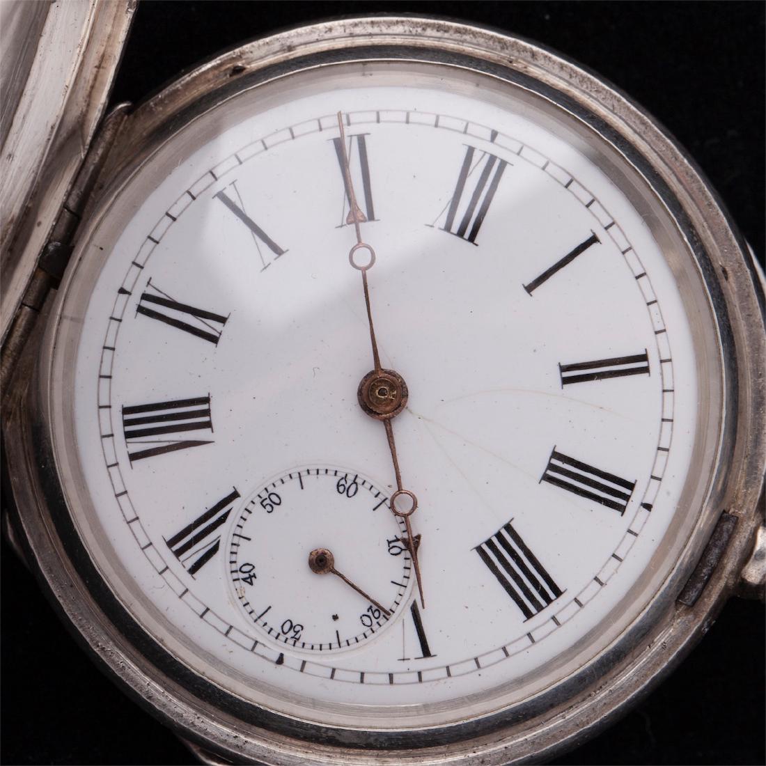 Russian engraved silver prize pocket watch "Pavel — image 4