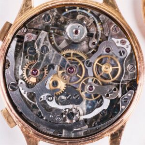 "Suisse" 18K gold men's chronograph wristwatch — image 5