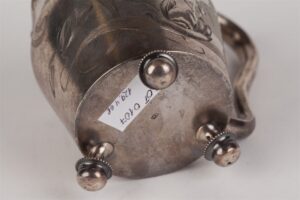 Teaglass holder in "art nouveau" style. Moscow, — image 4