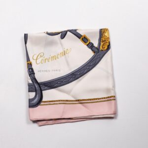 Hermes "Harnais de cérémonie" silk scarf,Hugo — image 2
