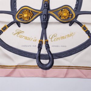 Hermes "Harnais de cérémonie" silk scarf,Hugo — image 3