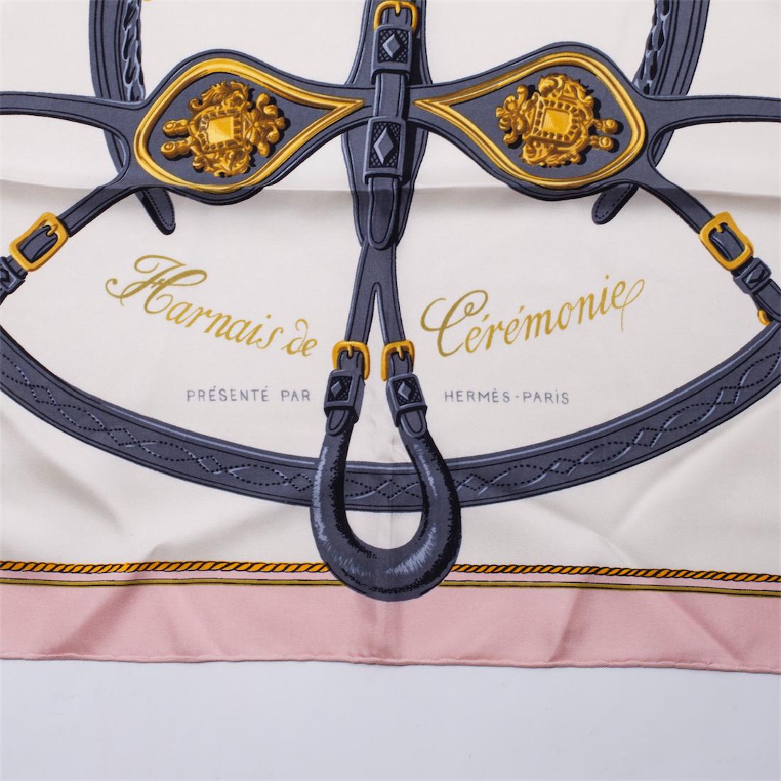 Hermes "Harnais de cérémonie" silk scarf,Hugo — image 3