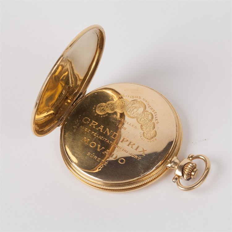 Movado gold pocket watch. — image 4