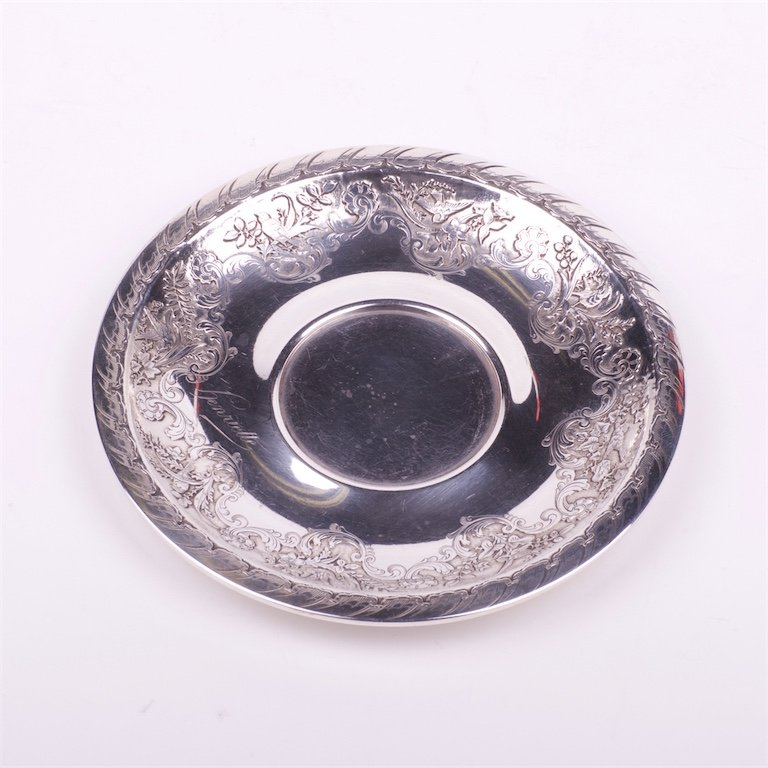 Silver the saucer with the cup. French. — image 3