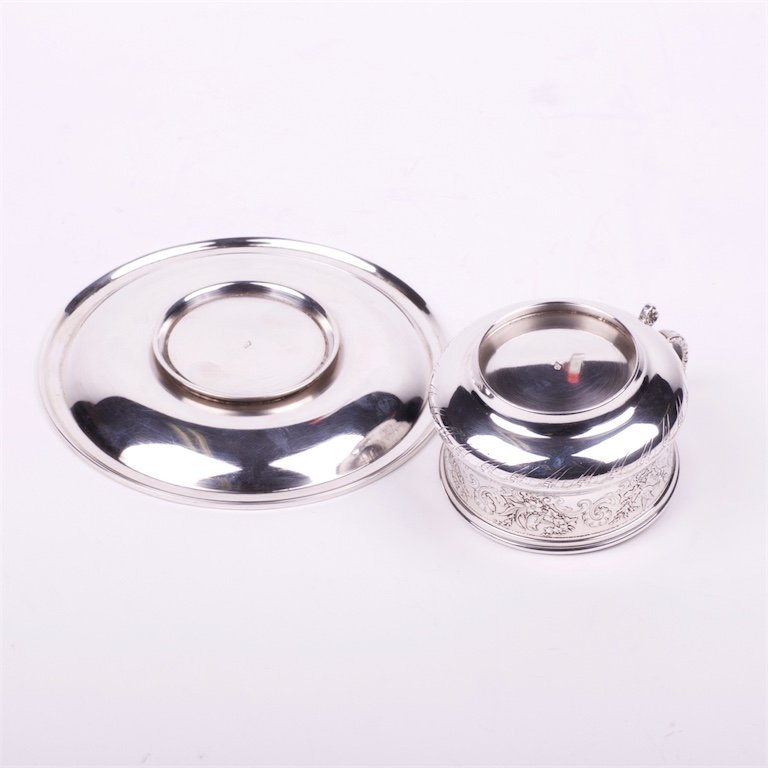 Silver the saucer with the cup. French. — image 4