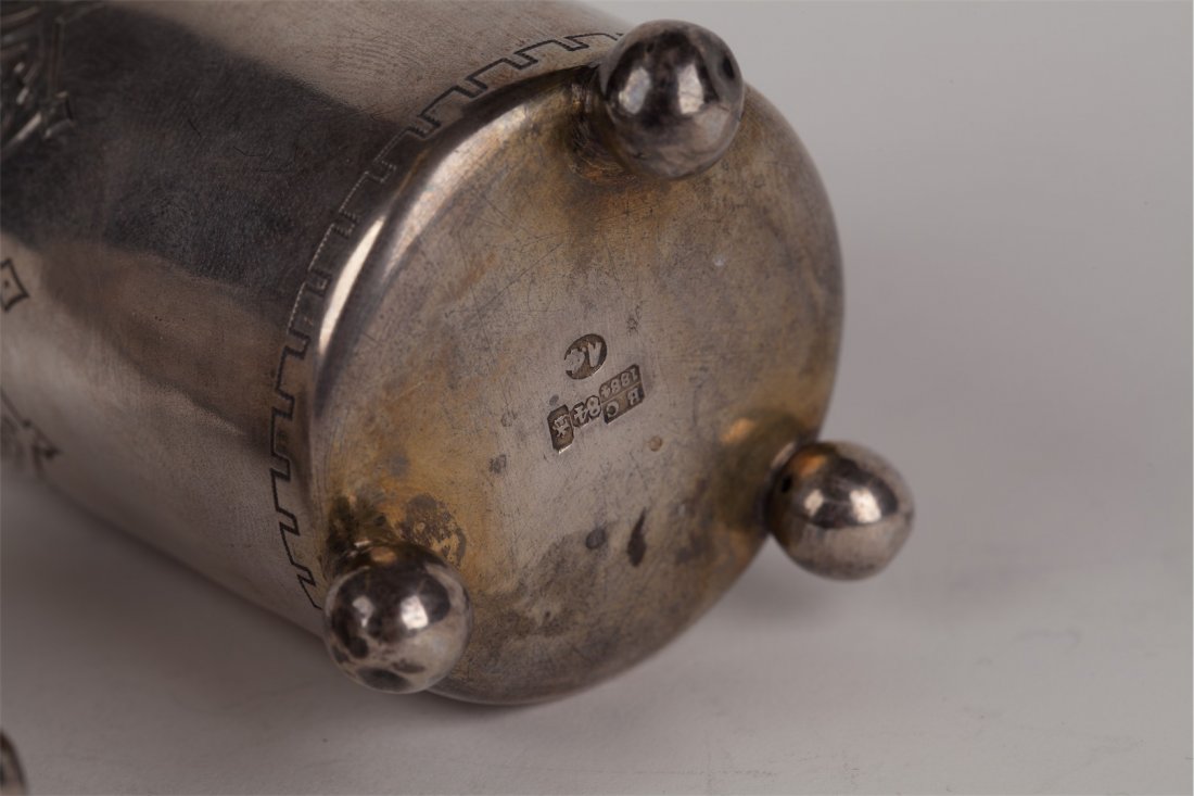 Two beakers on ball feet. Moscow, 1884. — image 6