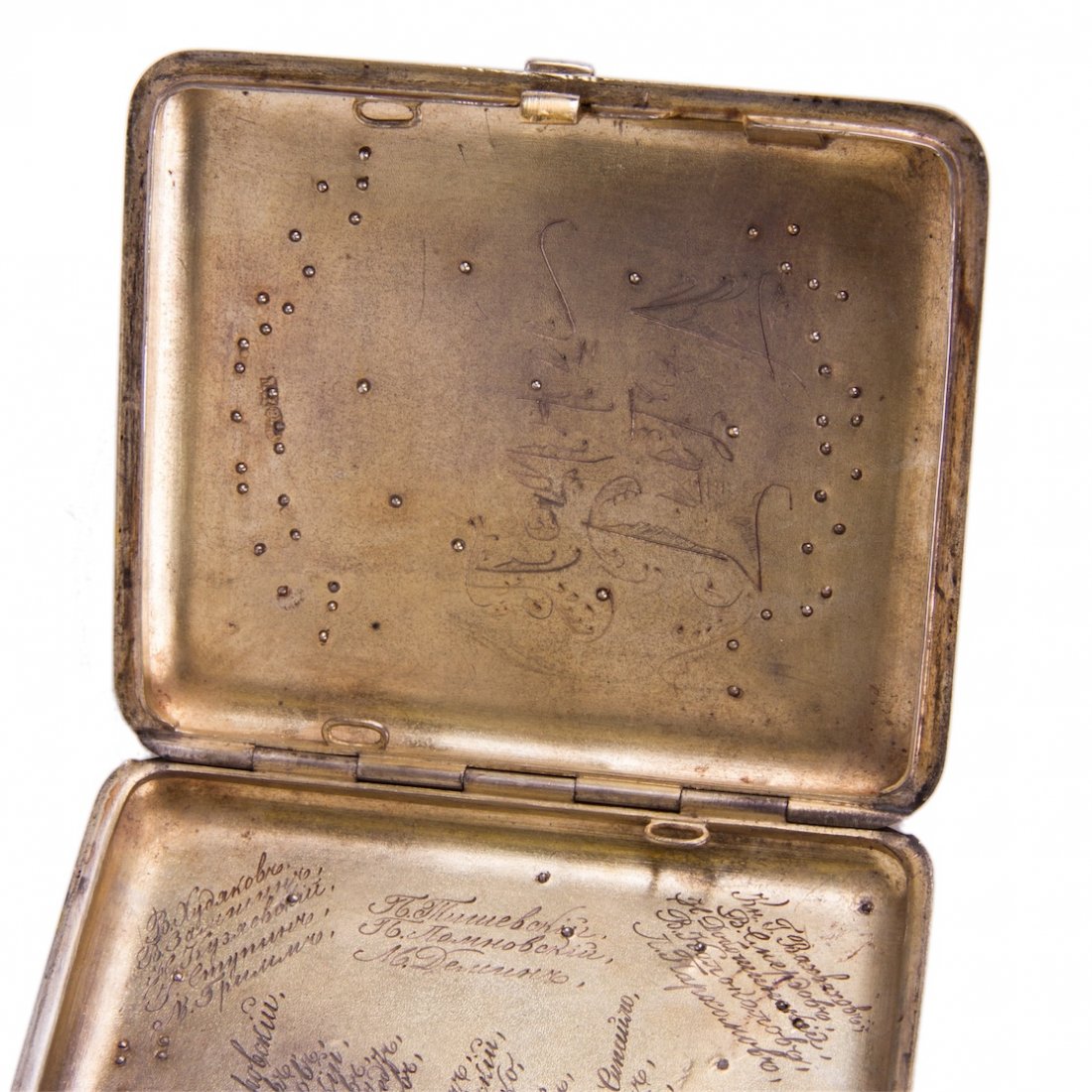 Russian silver and picturesque enamel cigarrete case — image 6