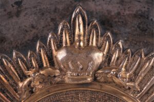 Russian silver presentation platter with millitary — image 5