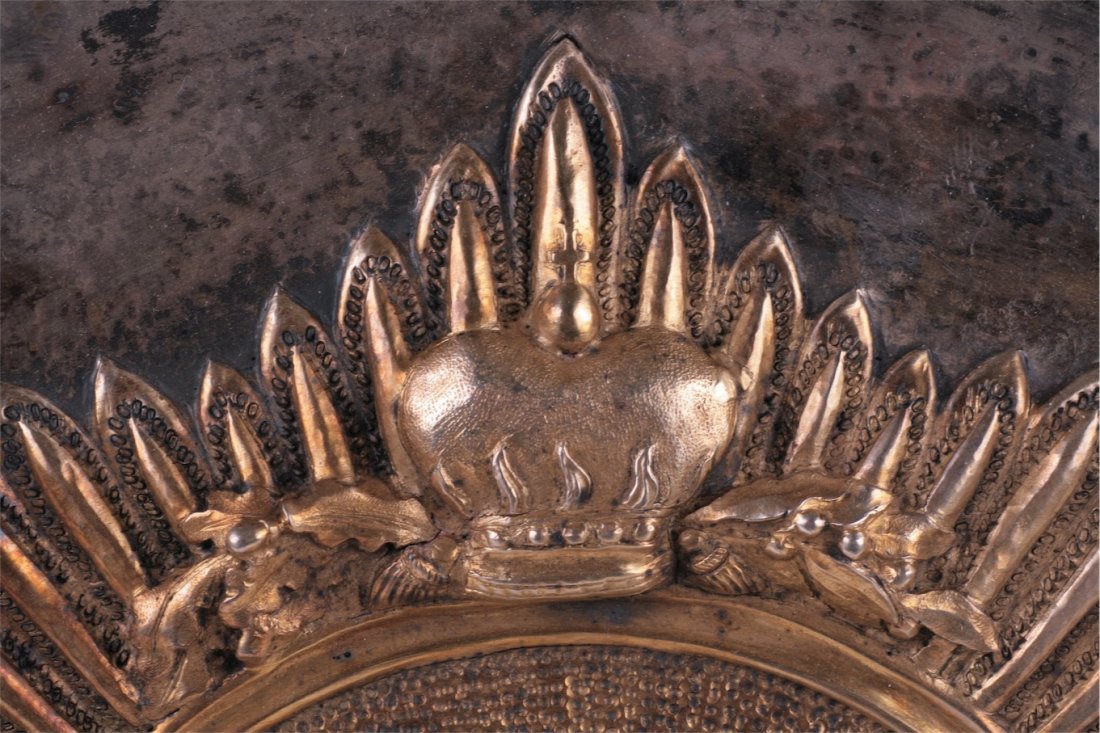 Russian silver presentation platter with millitary — image 5