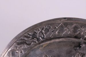 Russian silver presentation platter with millitary — image 9