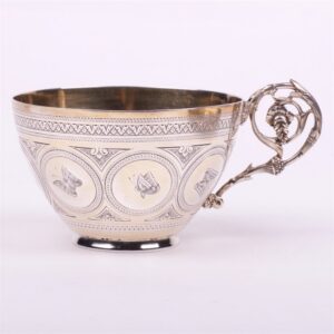 Silver the saucer with the cup. French, — image 3