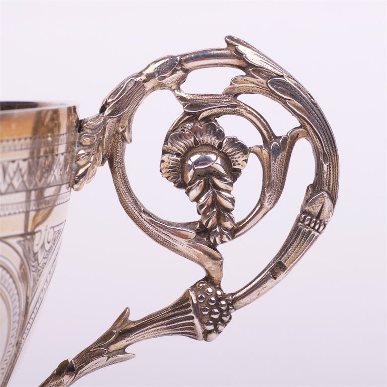Silver the saucer with the cup. French, — image 4