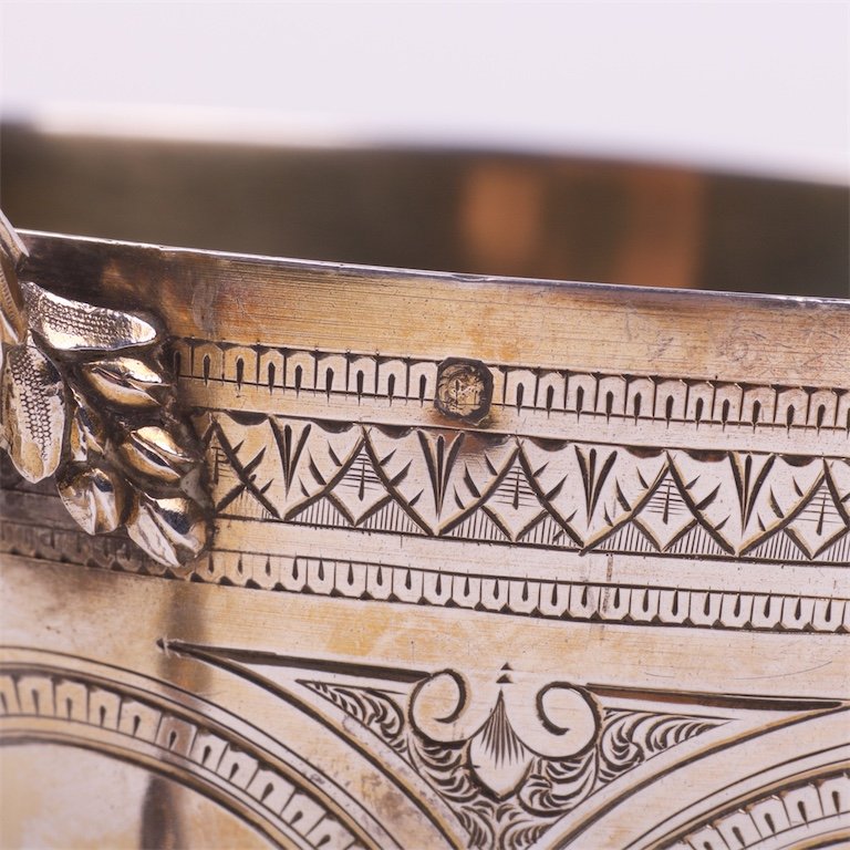 Silver the saucer with the cup. French, — image 5