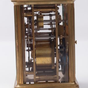 Carriage clock with repeater with nice leather box. — image 7