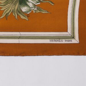 Hermes "Quai aux fleurs" silk scarf. 1952 — image 3