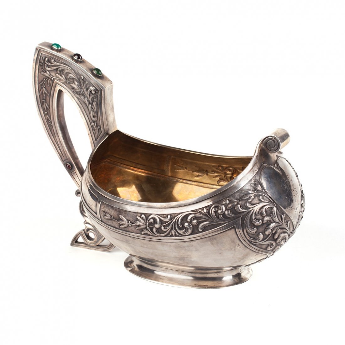 Kovsh in "art nouveau" style. Moscow, 1908-1917. — image 1