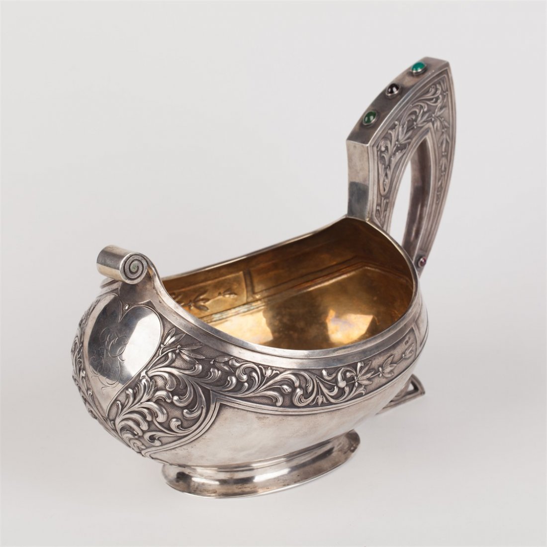 Kovsh in "art nouveau" style. Moscow, 1908-1917. — image 2