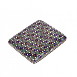 Russian silver and cloisonne enamel cigarette case — image 1