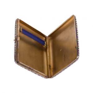 Russian silver and cloisonne enamel cigarette case — image 3
