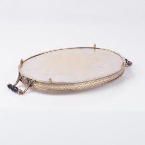 Silver serving tray. — image 5
