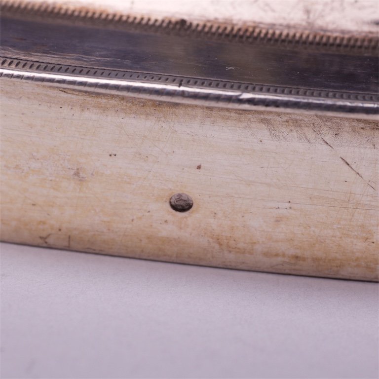 Silver vegetable dish with pot. — image 5
