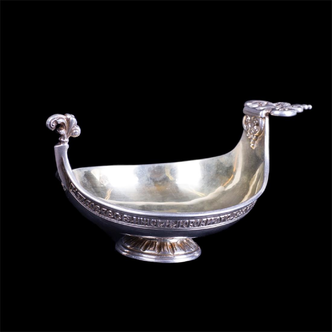 Unusual Faberge kovsh in 17th century style — image 1