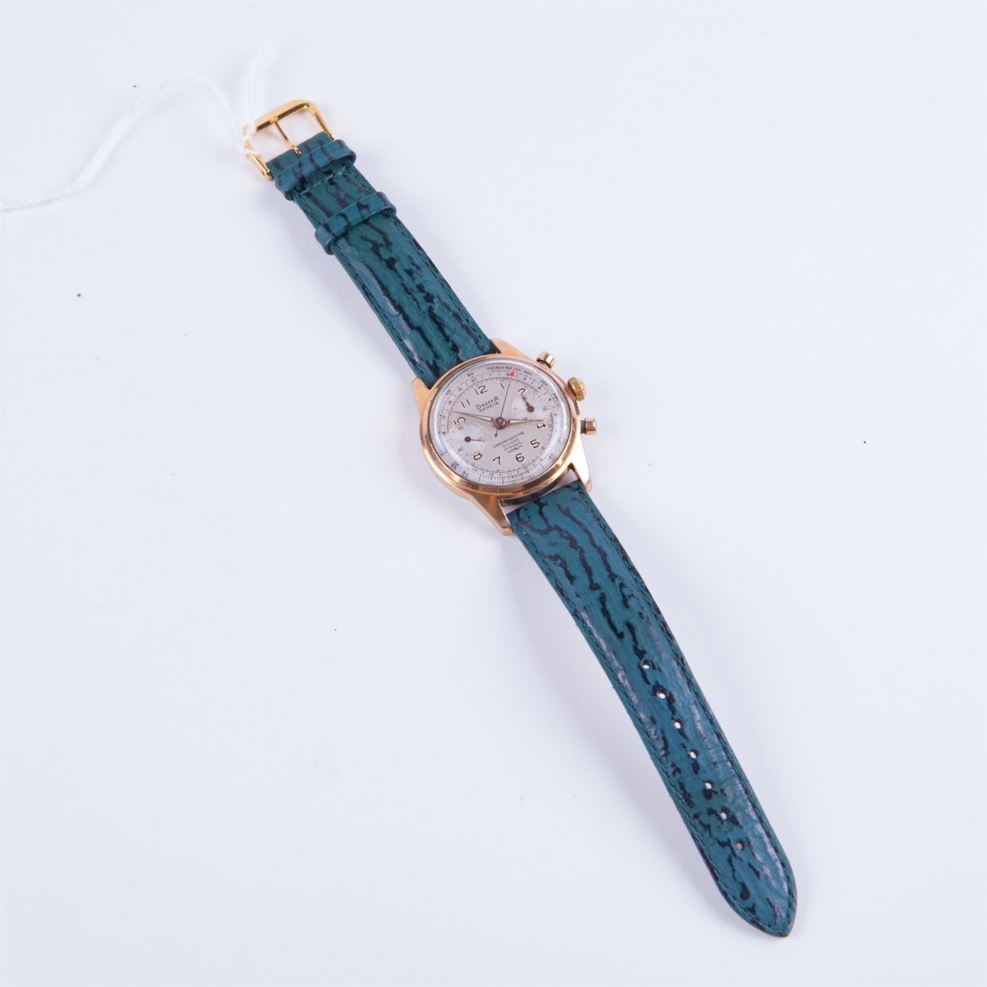 "Dreffa Geneve" gilded chronograph wristwatch — image 3