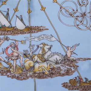 Hermes "Voiles de Lumière" silk scarf. 1995 — image 4
