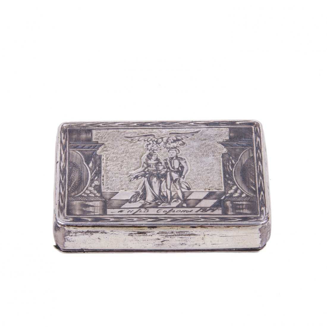 Russian silver-gilt snuff-box in honor of a victory of — image 2