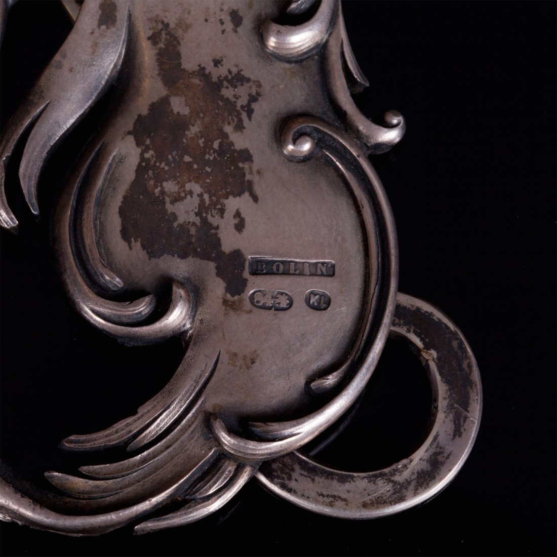 Russian silver photo frame. Makers mark of Konstantin — image 4