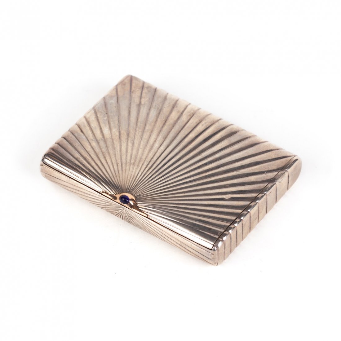 Silver cigarette case. Petersburg, 1908-1917. — image 1