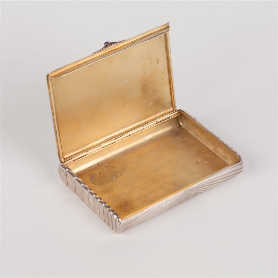 Silver cigarette case. Petersburg, 1908-1917. — image 2