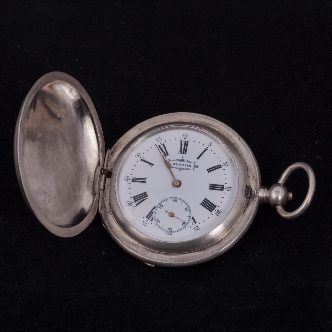 Silver pocket watch "Dinamo" — image 1