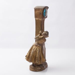 Bronze clock in Jugent style. — image 2