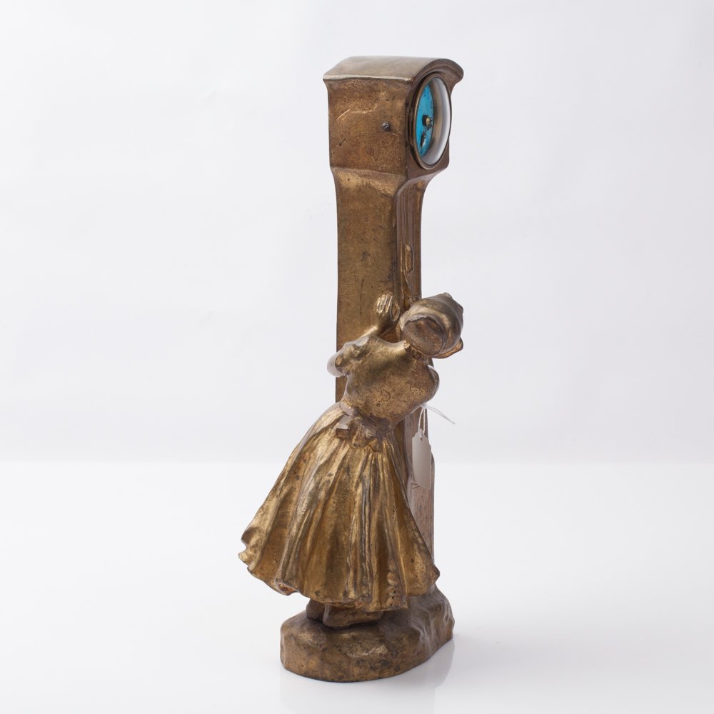 Bronze clock in Jugent style. — image 2