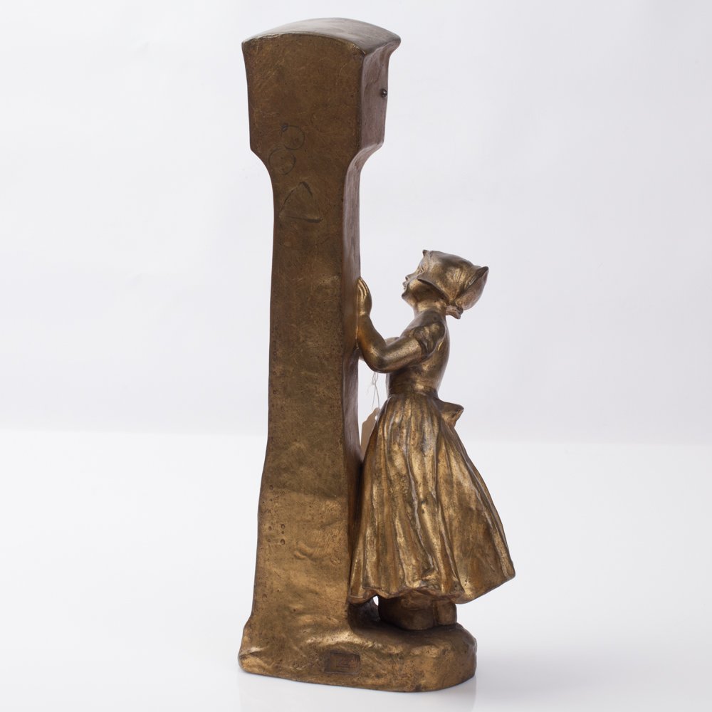 Bronze clock in Jugent style. — image 3