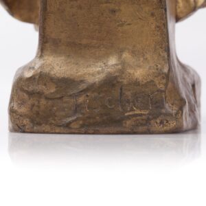 Bronze clock in Jugent style. — image 4