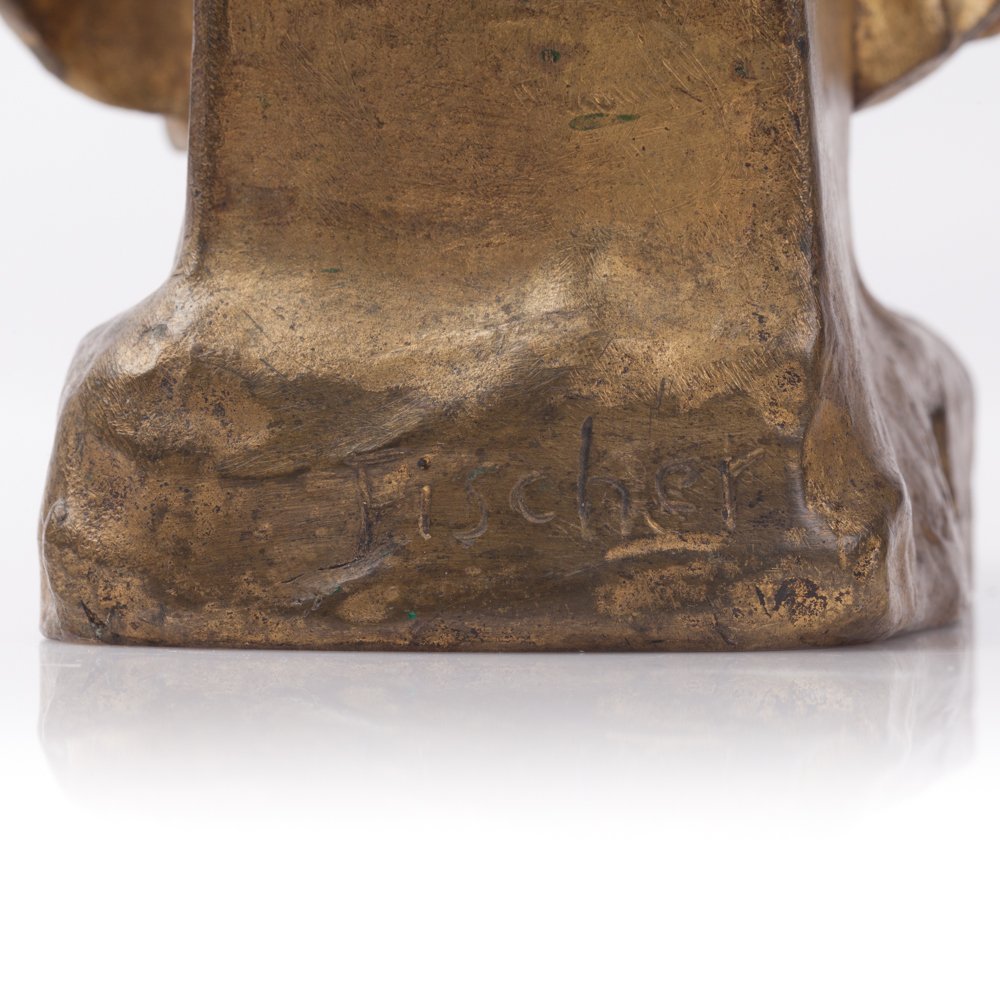 Bronze clock in Jugent style. — image 4