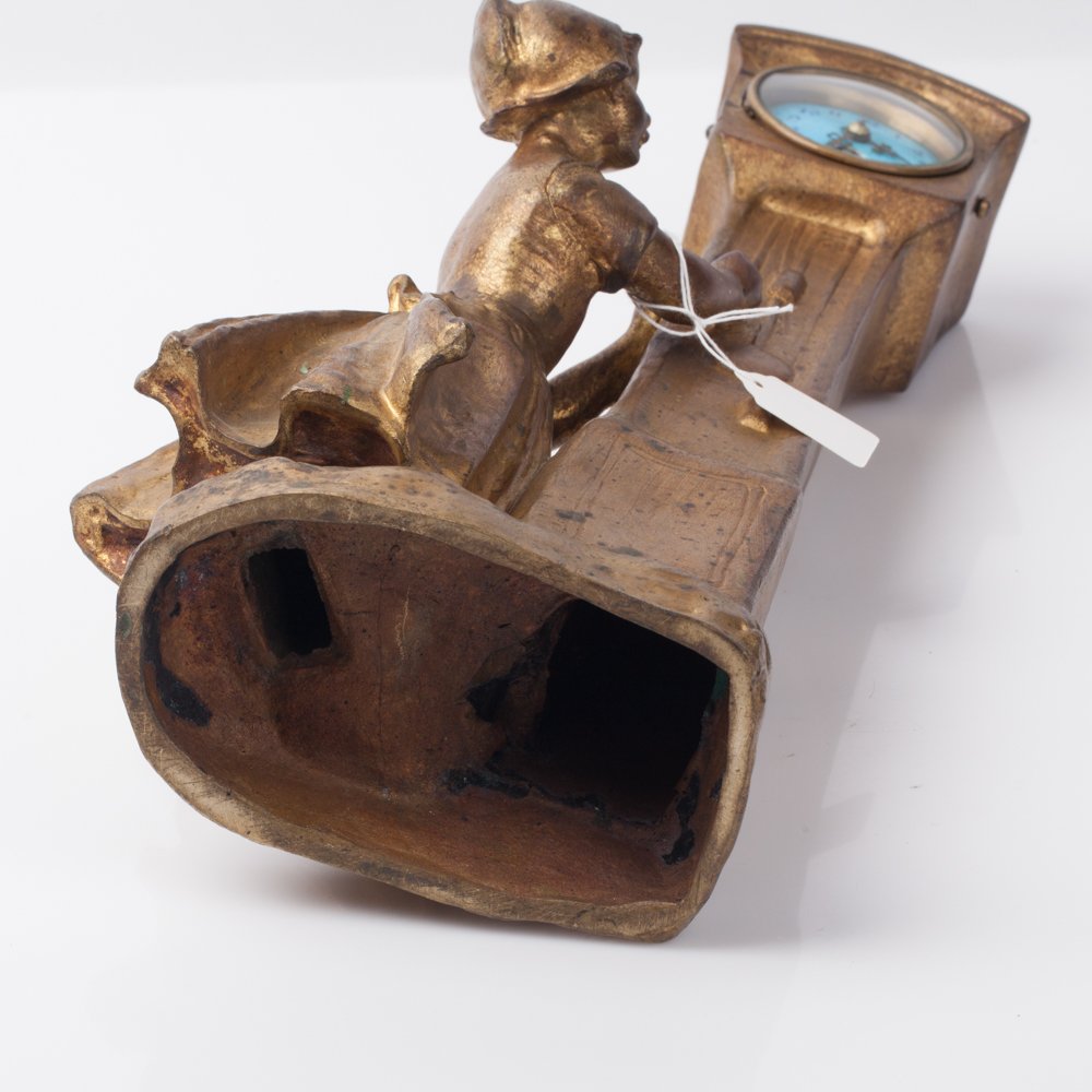Bronze clock in Jugent style. — image 9