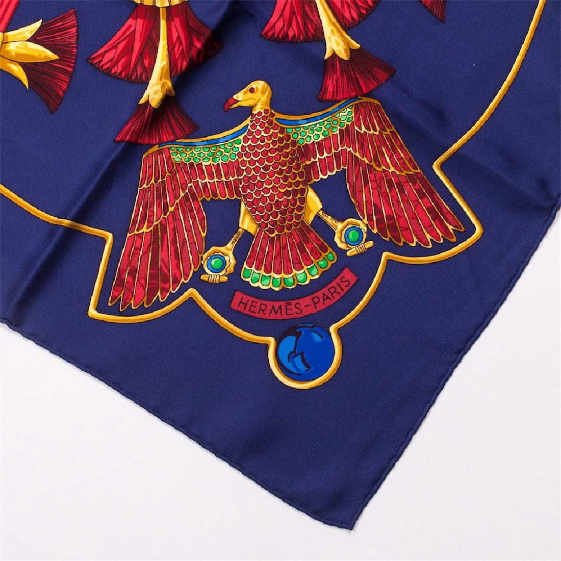 Hermes "Égypte" silk scarf. 1970 — image 3
